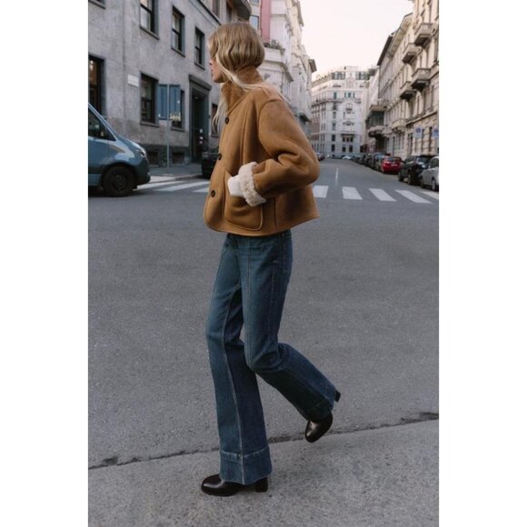 ZARA REVERSIBLE DOUBLE-FACED JACKET - Picture 5 of 11